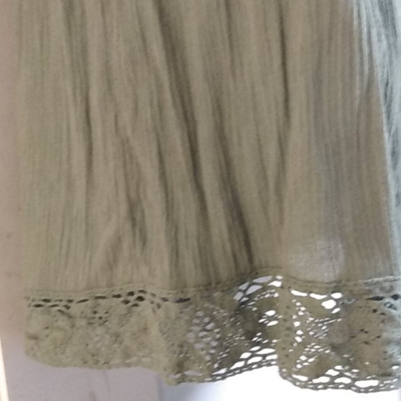 Mini Olive Green Gauze Style Dress Aeropostale - Picture 7 of 14